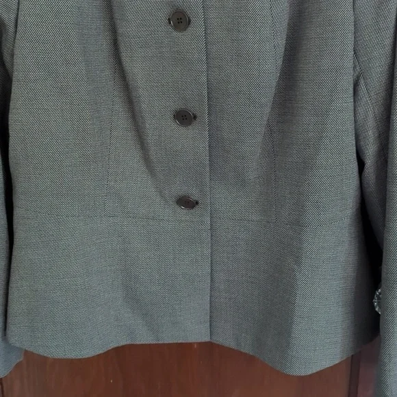 Talbots Brown Business Professional Button Front Blazer Size 16 - Picture 3 of 8